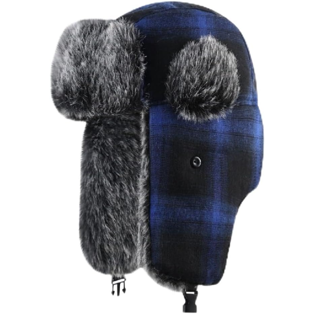 Unisex warm winter trooper hat with ear flaps for ultimate cold weather protection.