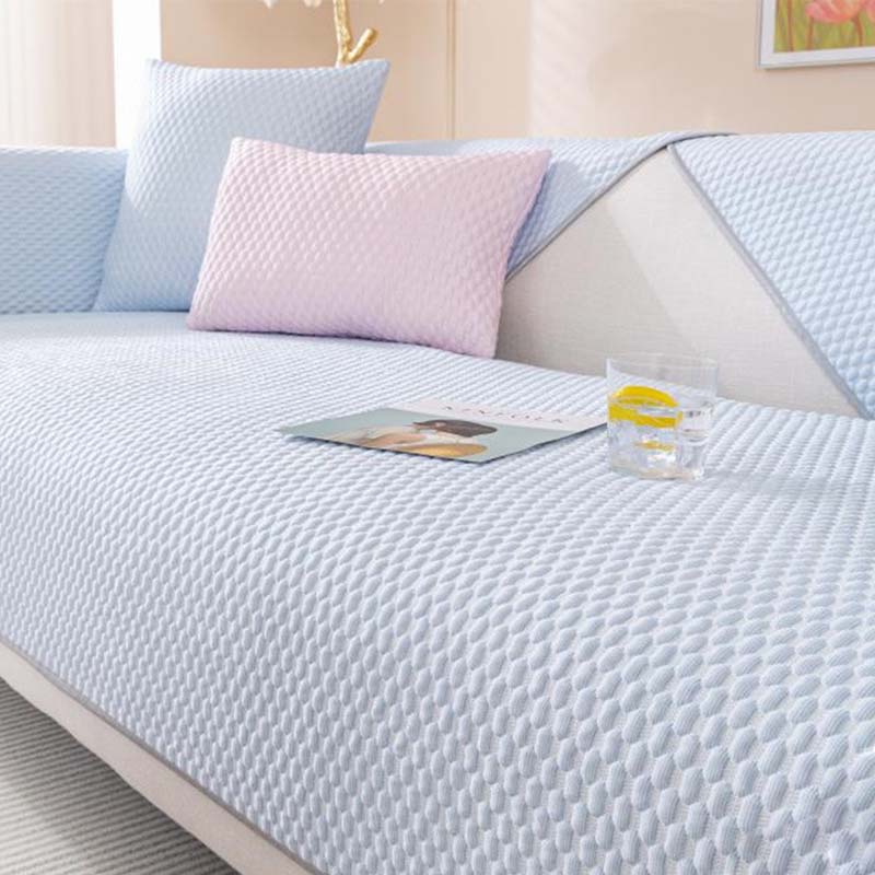 Packaged washable cooling ice silk sofa cover, ready for anti-scratch furniture protection & home decor