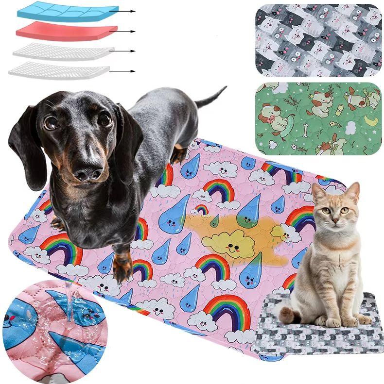 Unisex washable pet blanket for dogs and cats, soft waterproof mat for pet comfort and furniture protection.