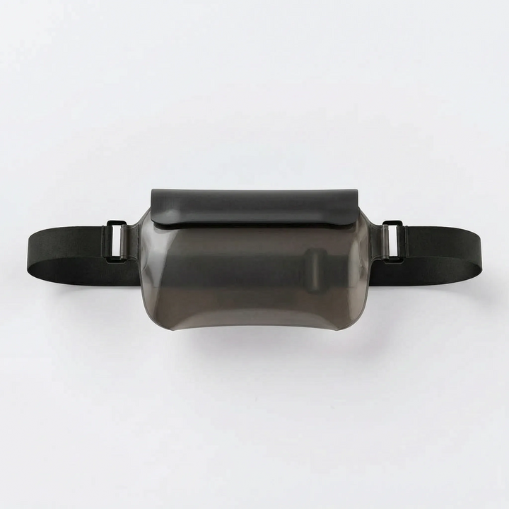 Secure, splash-resistant phone holder waist pack. Ideal for running, hiking, & water activities.