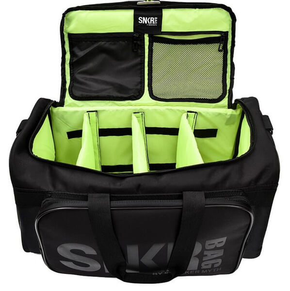 Compact water-resistant gear bag, perfect for travel, gym, & keeping sneakers separate.
