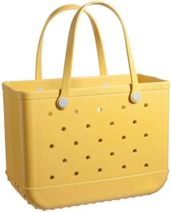 Stylish unisex pool bag with integrated drainage, keeping contents dry while allowing water out.