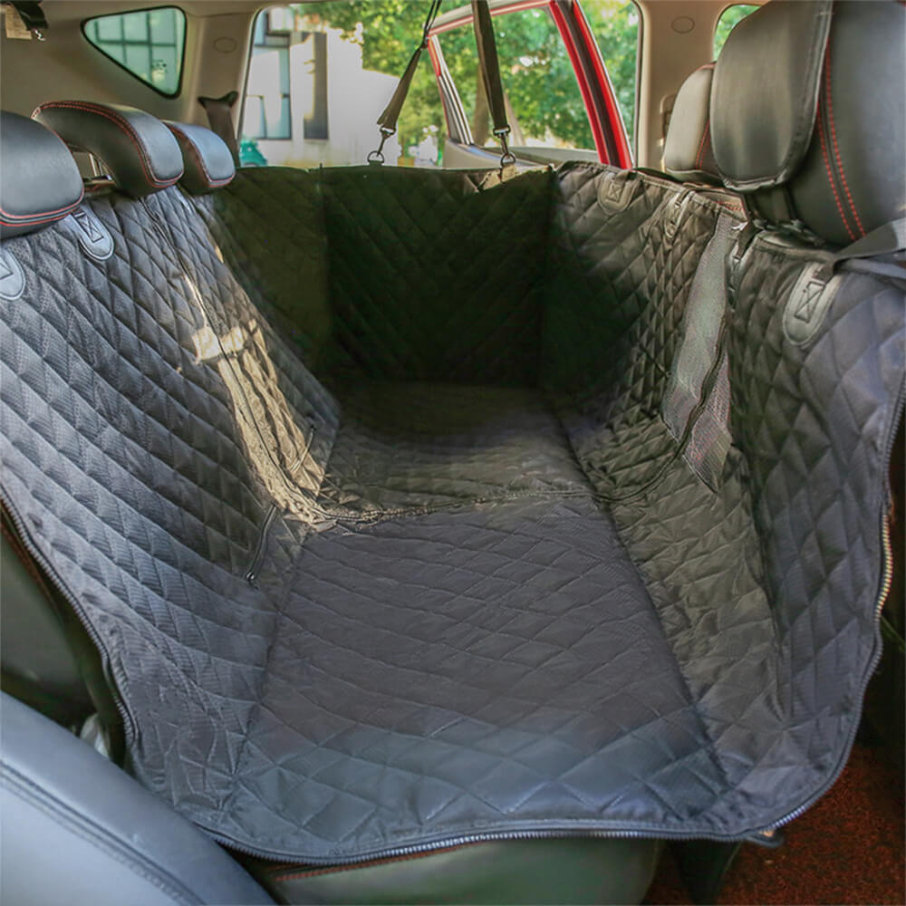 Waterproof dog car seat cover for back seats, a must-have pet accessory for clean and easy travel