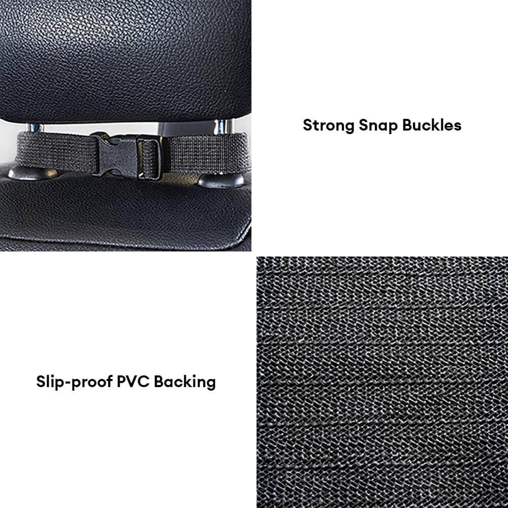 Universal fit pet seat cover for cars, keeping back seat clean from dog messes, black fabric