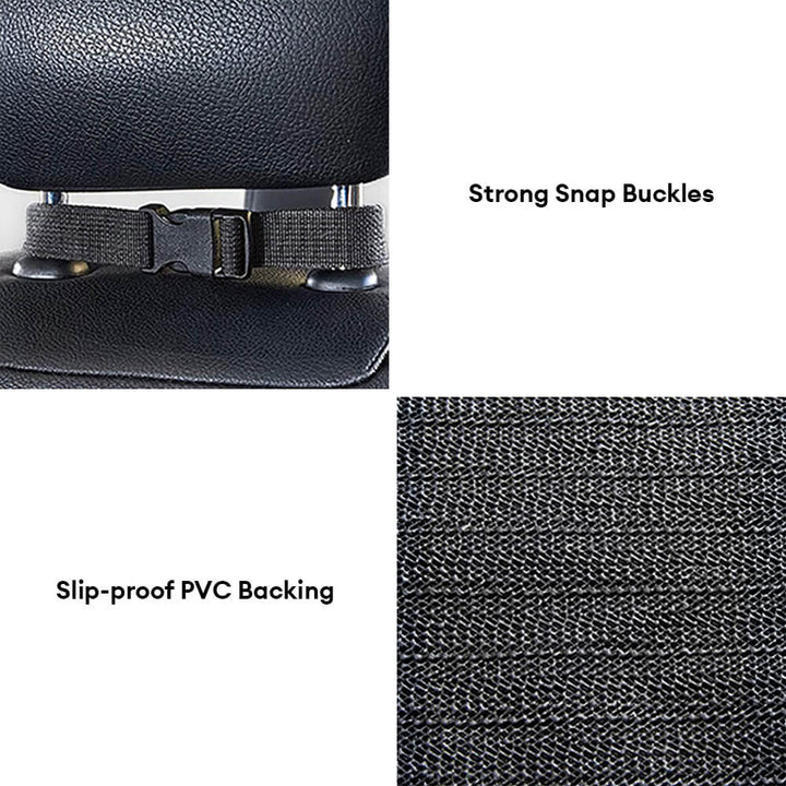 Universal fit pet seat cover for cars, keeping back seat clean from dog messes, black fabric