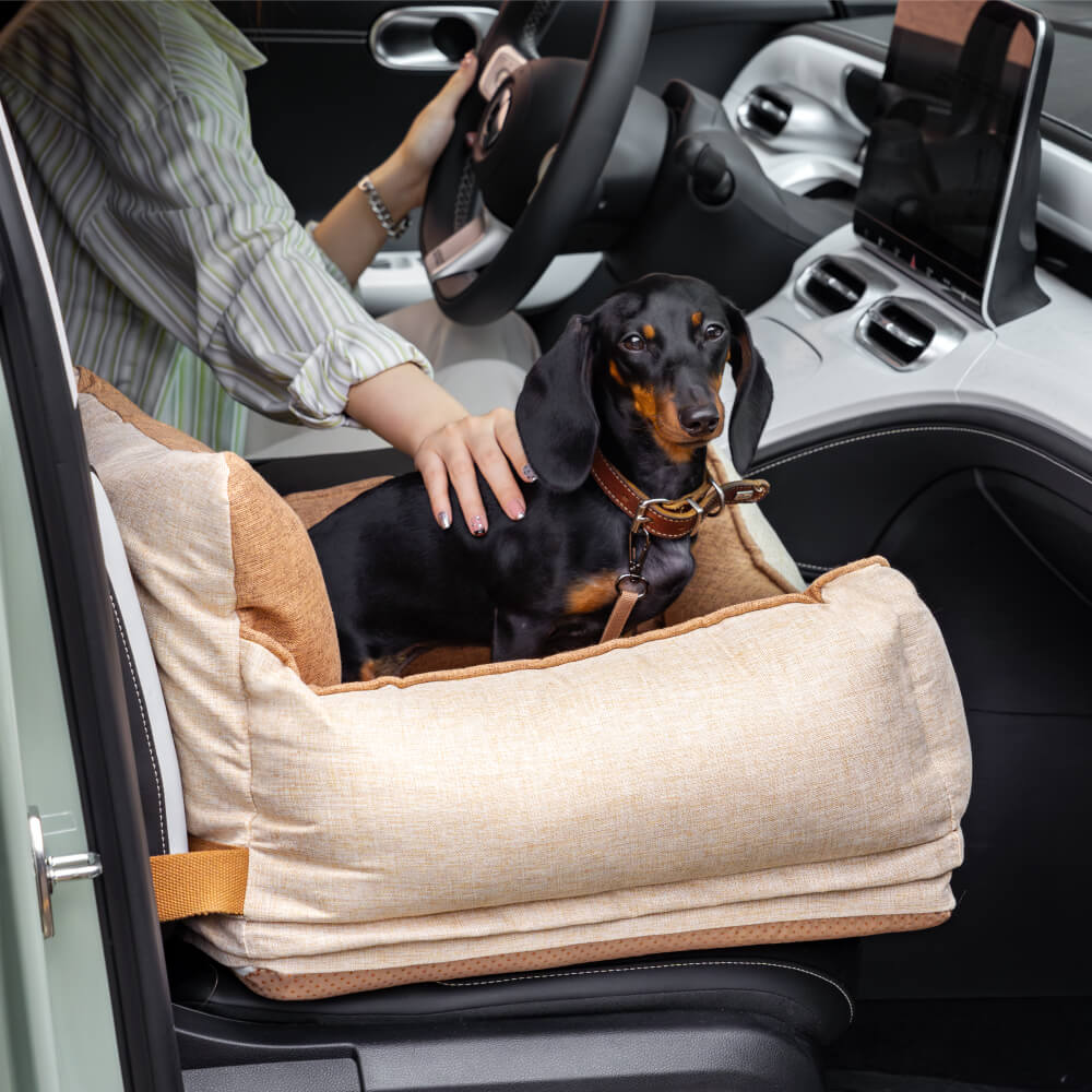 Waterproof pet car bed, a durable and comfortable safety seat for dogs