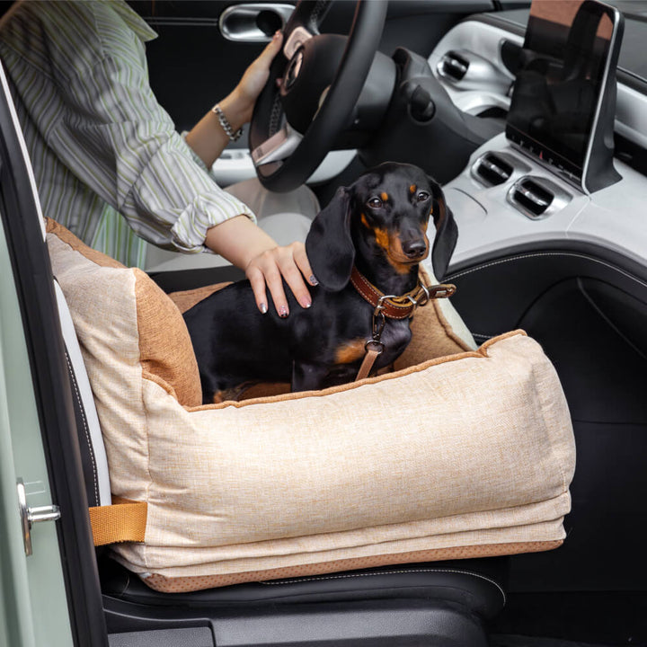 Waterproof pet car bed, a durable and comfortable safety seat for dogs