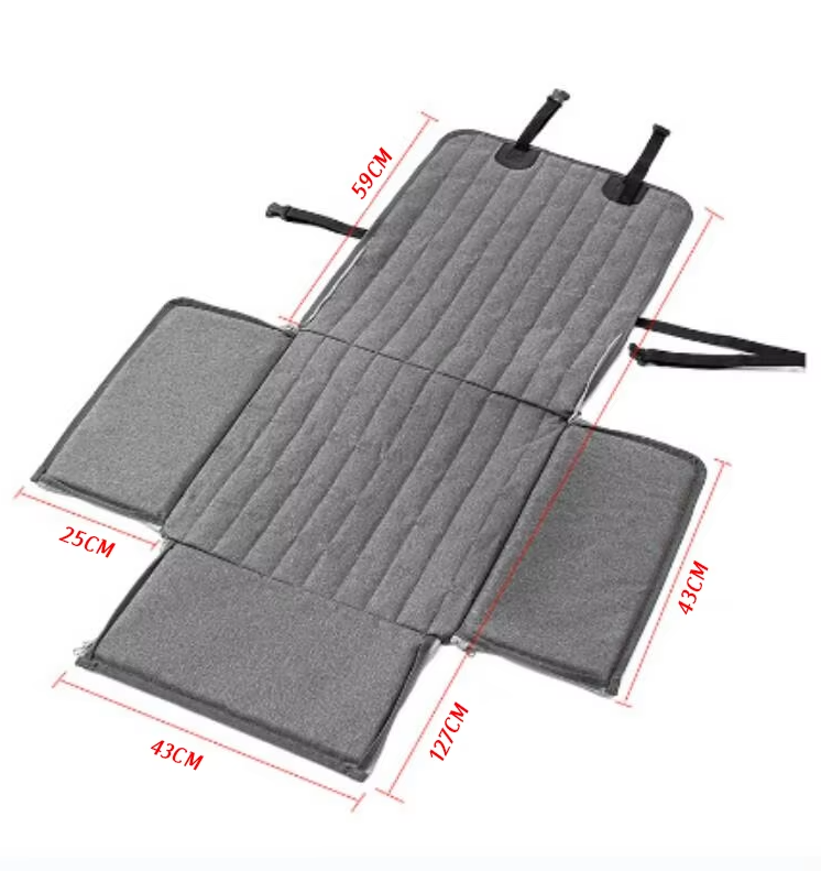 Waterproof dog car seat cover, durable and non-slip, protecting car upholstery from pet messes.