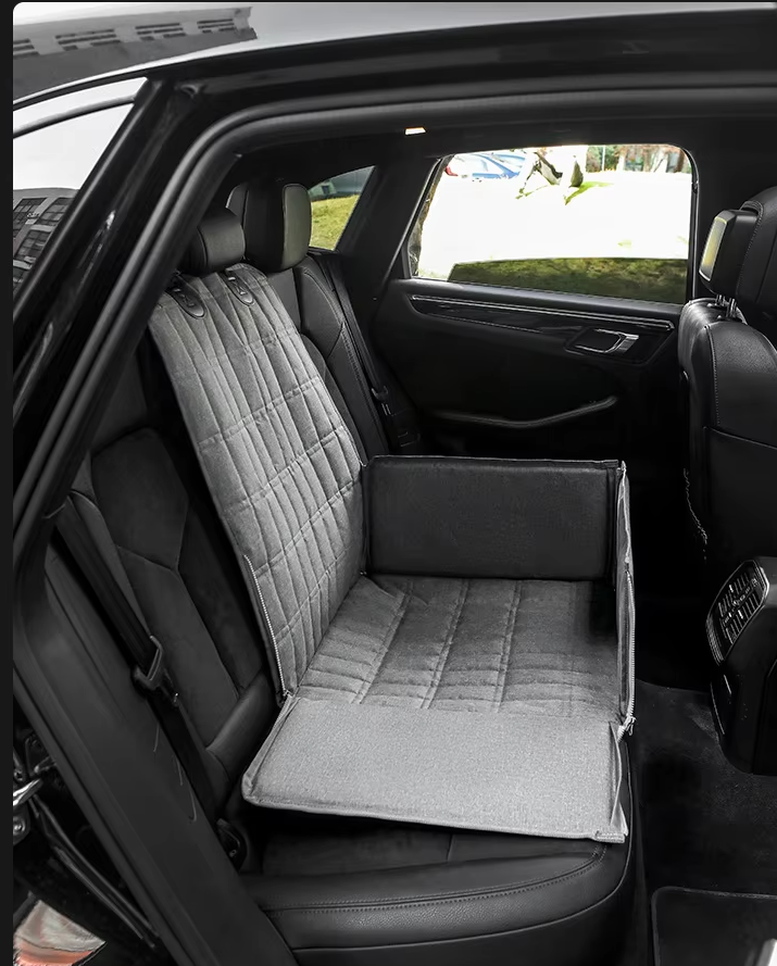 Car accessory for dogs: waterproof non-slip seat mat, ensures pet safety during travel.