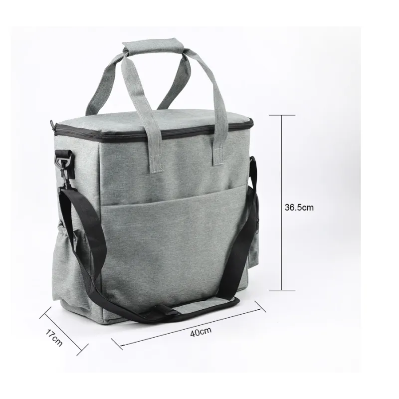 Multifunctional pet storage travel bag for dogs, designed for car use, holding food bowls and toys securely