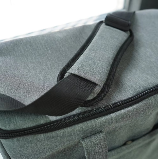 Practical outdoor pet gear: a multifunctional dog travel bag, easy to carry and store in cars, with reflective trim