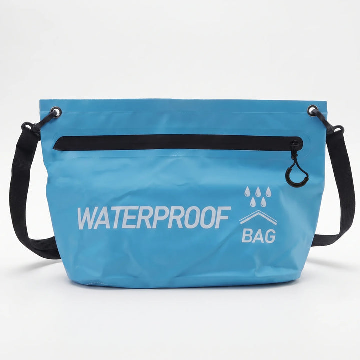 High-quality waterproof dry bag, ensures electronics & essentials stay dry during beach, boat, or rain activities.