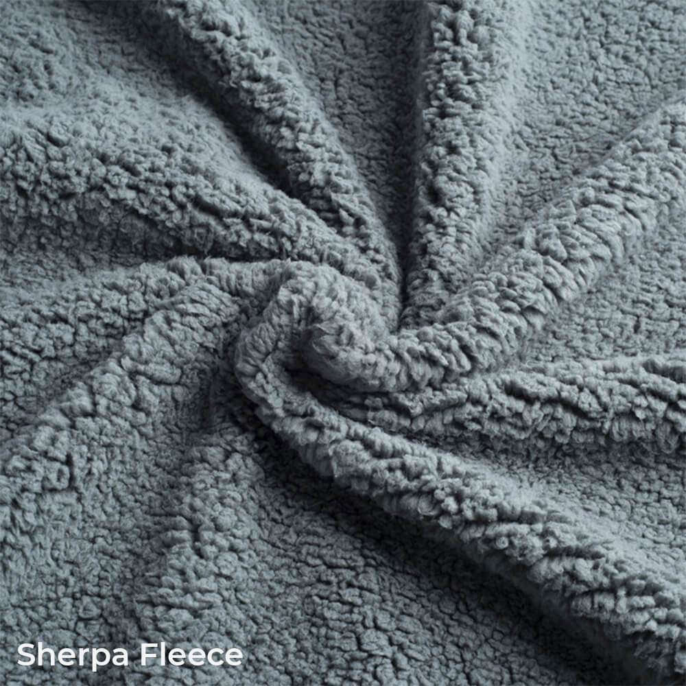 Cozy pet blanket, unisex waterproof flannel and sherpa fleece, ideal for dog beds or travel