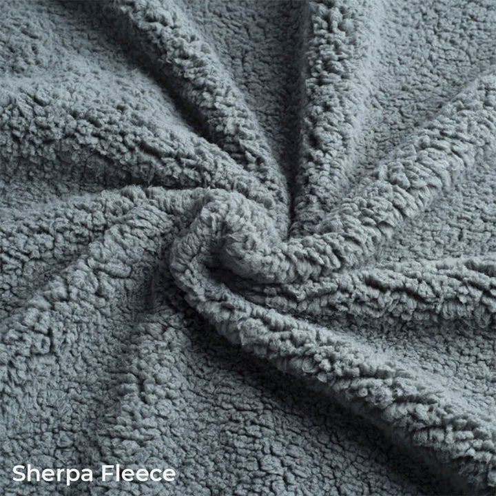 Cozy pet blanket, unisex waterproof flannel and sherpa fleece, ideal for dog beds or travel