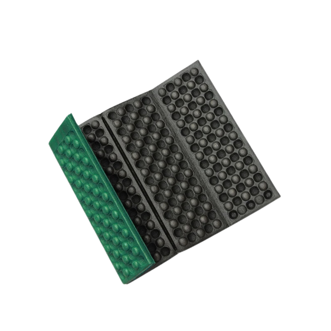 Lightweight green foldable foam seat cushion, ideal waterproof pad for picnics and camping