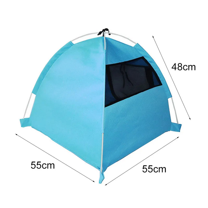 Pet tent & bed, breathable, waterproof, foldable, providing a dog bed or cat bed pet accessory