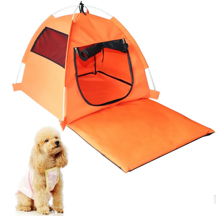 Travel-friendly pet bed & tent, waterproof and breathable, ensuring pet comfort anywhere