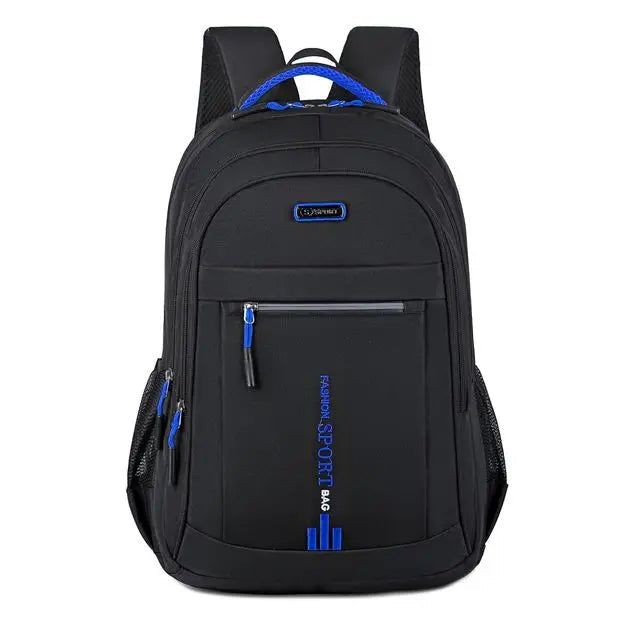 Robust waterproof backpack, multi-compartment for daily use, an ideal school or travel bag.