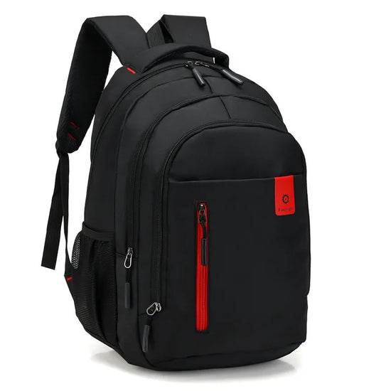 All-weather multi-compartment waterproof backpack, durable for unisex daily use and travel.