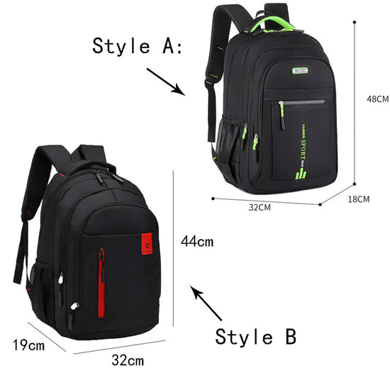Organized multi-compartment waterproof backpack, perfect for daily use, school, and commute.