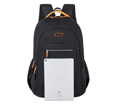 Versatile unisex waterproof backpack with multiple compartments for daily use and travel.
