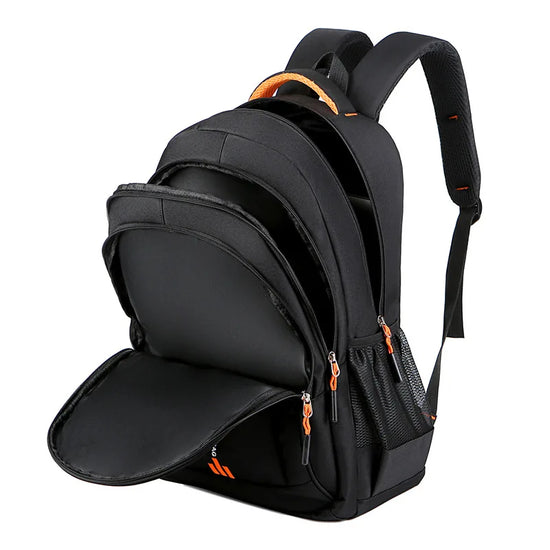 Modern waterproof commute bag, a multi-compartment unisex backpack for organized daily essentials.
