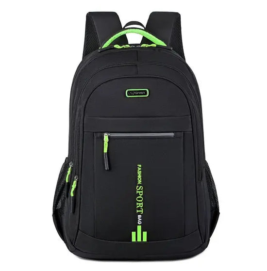Practical outdoor waterproof backpack, unisex and multi-compartment for hiking and travel.
