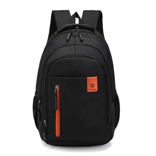High-capacity waterproof daily use backpack, multi-compartment for work, school, and travel.