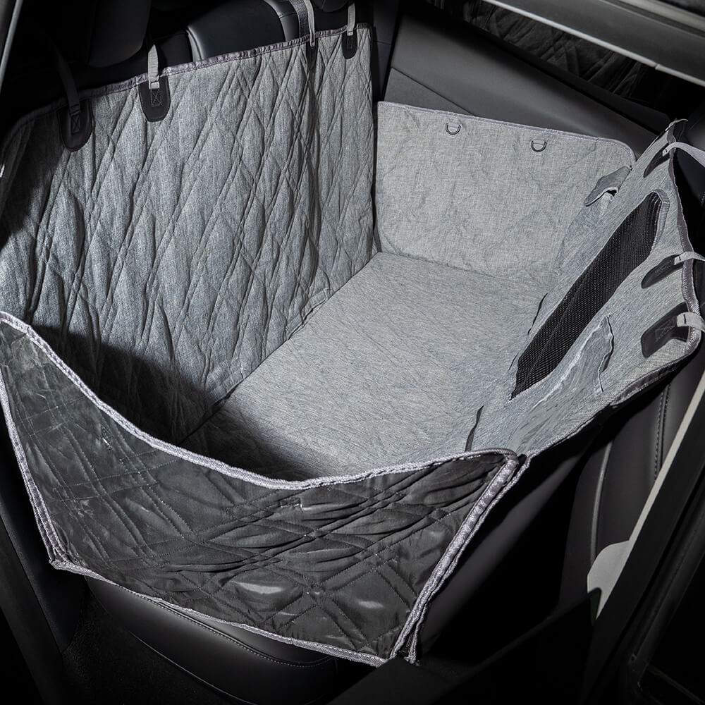 Unisex dog car seat cover, waterproof and easy to clean, pet travel gear for all vehicles