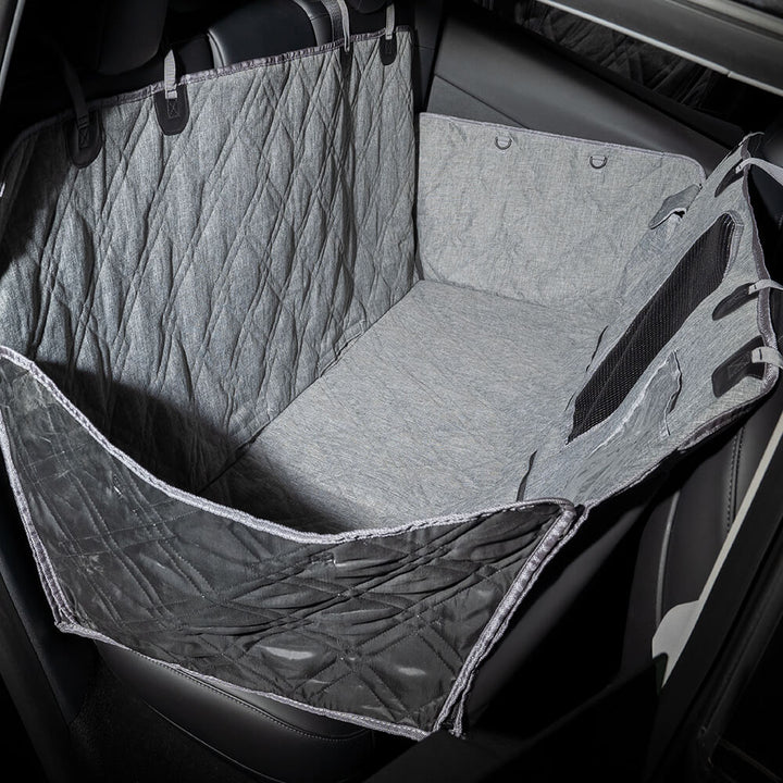 Unisex dog car seat cover, waterproof and easy to clean, pet travel gear for all vehicles