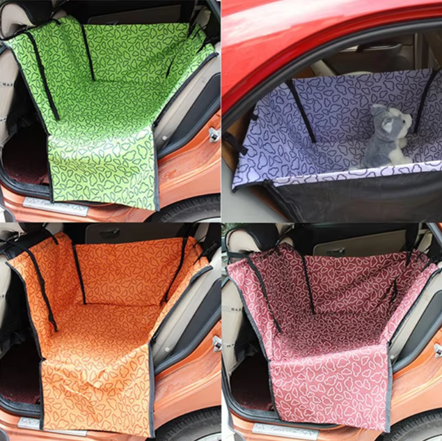 Unisex waterproof pet car boot liner mat for dog travel, protects vehicle interior from scratches