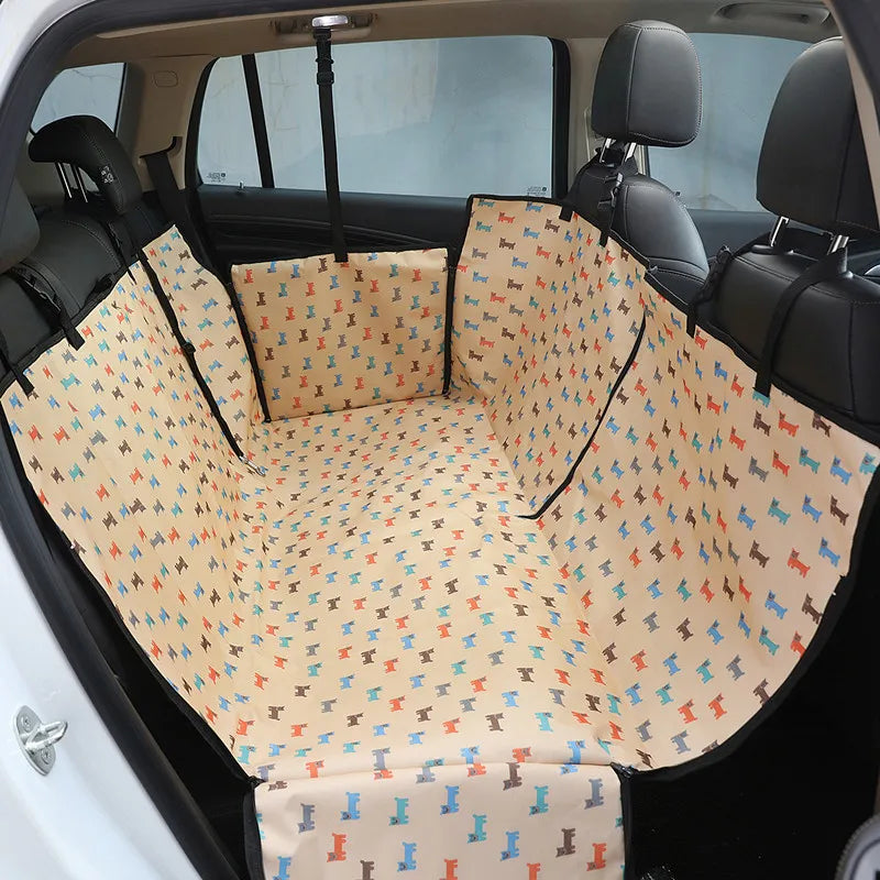 Durable dog car boot liner mat, scratch resistant pet accessory for car protection and clean travel