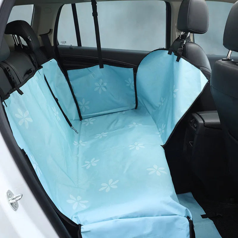 Close-up of scratch resistant texture on pet car boot liner mat, essential dog travel accessory