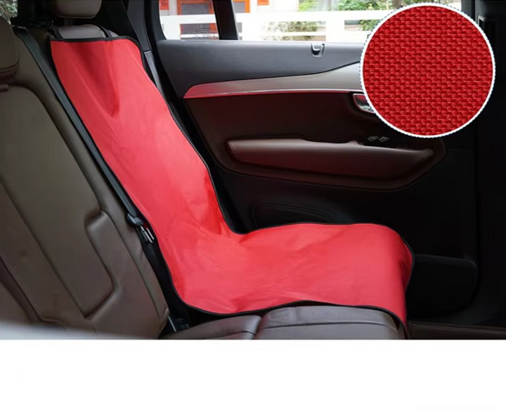 Pet car seat cover with adjustable straps for secure, non-slip fit in any car
