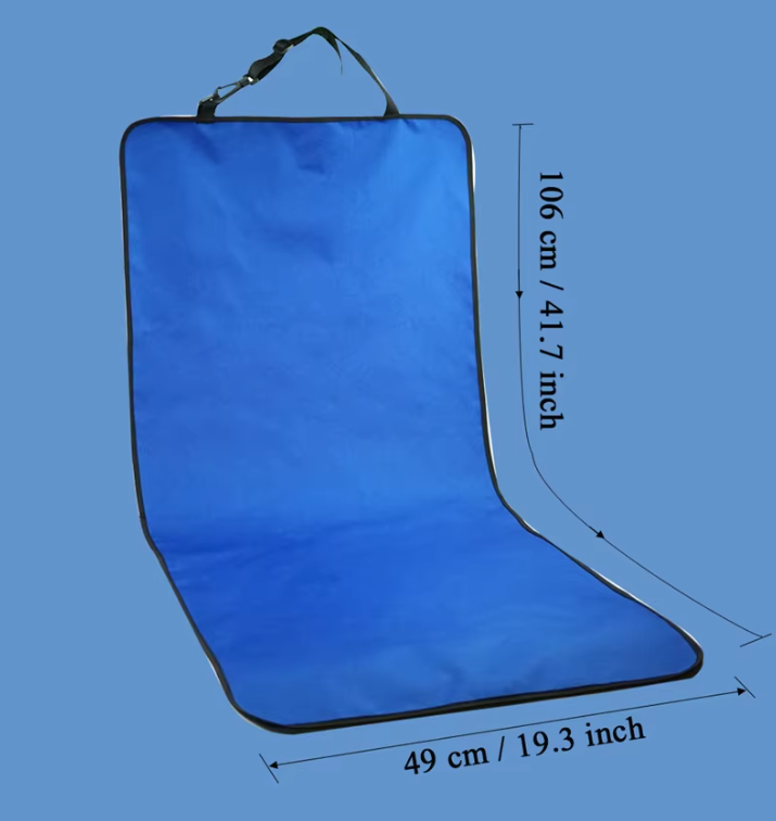 Folded non-slip pet car seat cover, compact pet accessory for easy storage