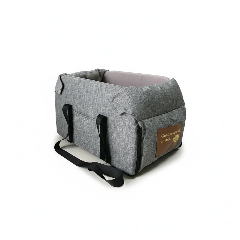 Unisex waterproof pet travel bed for small dogs, cats, made with durable Oxford fabric