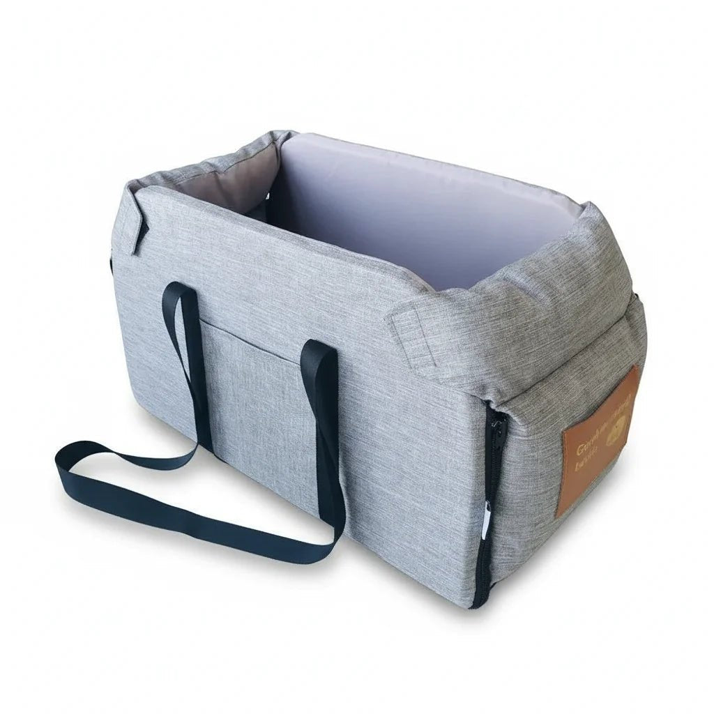Portable pet travel bed for car backseats, waterproof and easy to clean, pet comfort