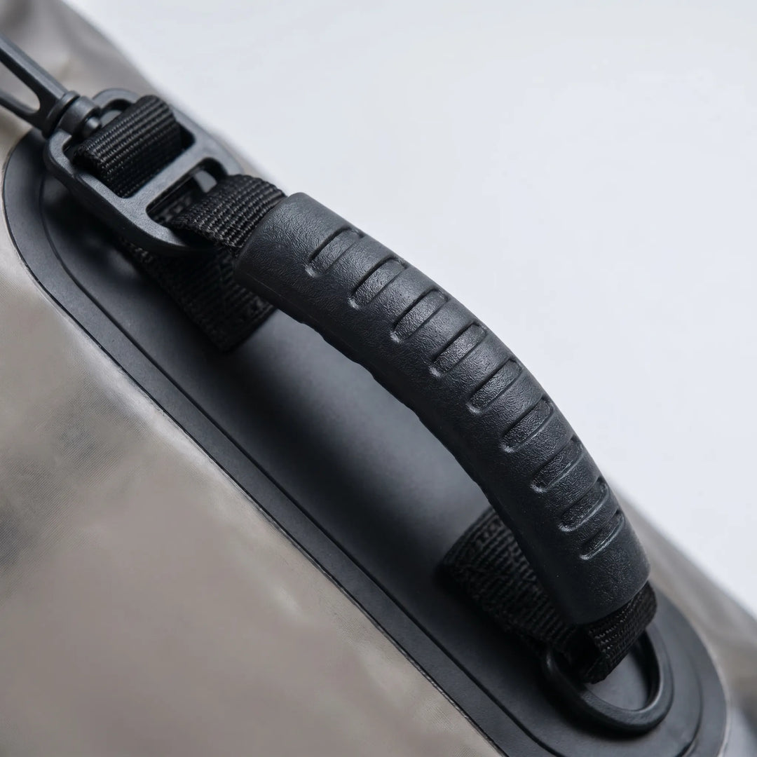 Adventure-ready waterproof dry bag, protecting gear during kayaking, paddleboarding & beach trips.