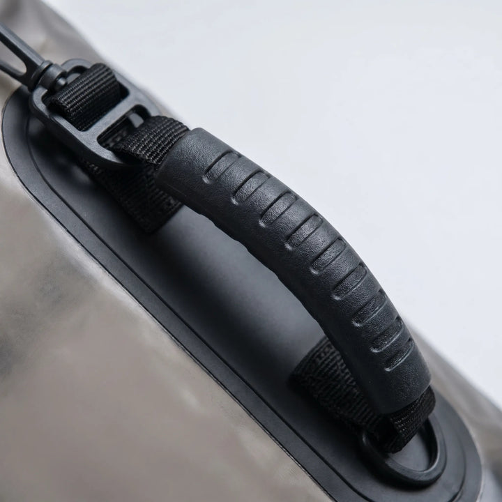 Adventure-ready waterproof dry bag, protecting gear during kayaking, paddleboarding & beach trips.