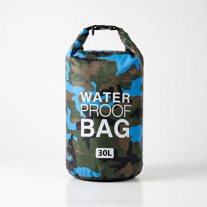 Secure roll-top dry bag for boating, fishing & protecting electronics from water damage.