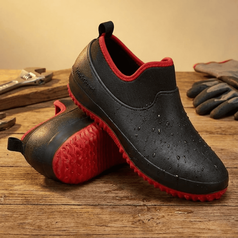 Unisex waterproof, slip-resistant work shoes for all-day comfort & safety.