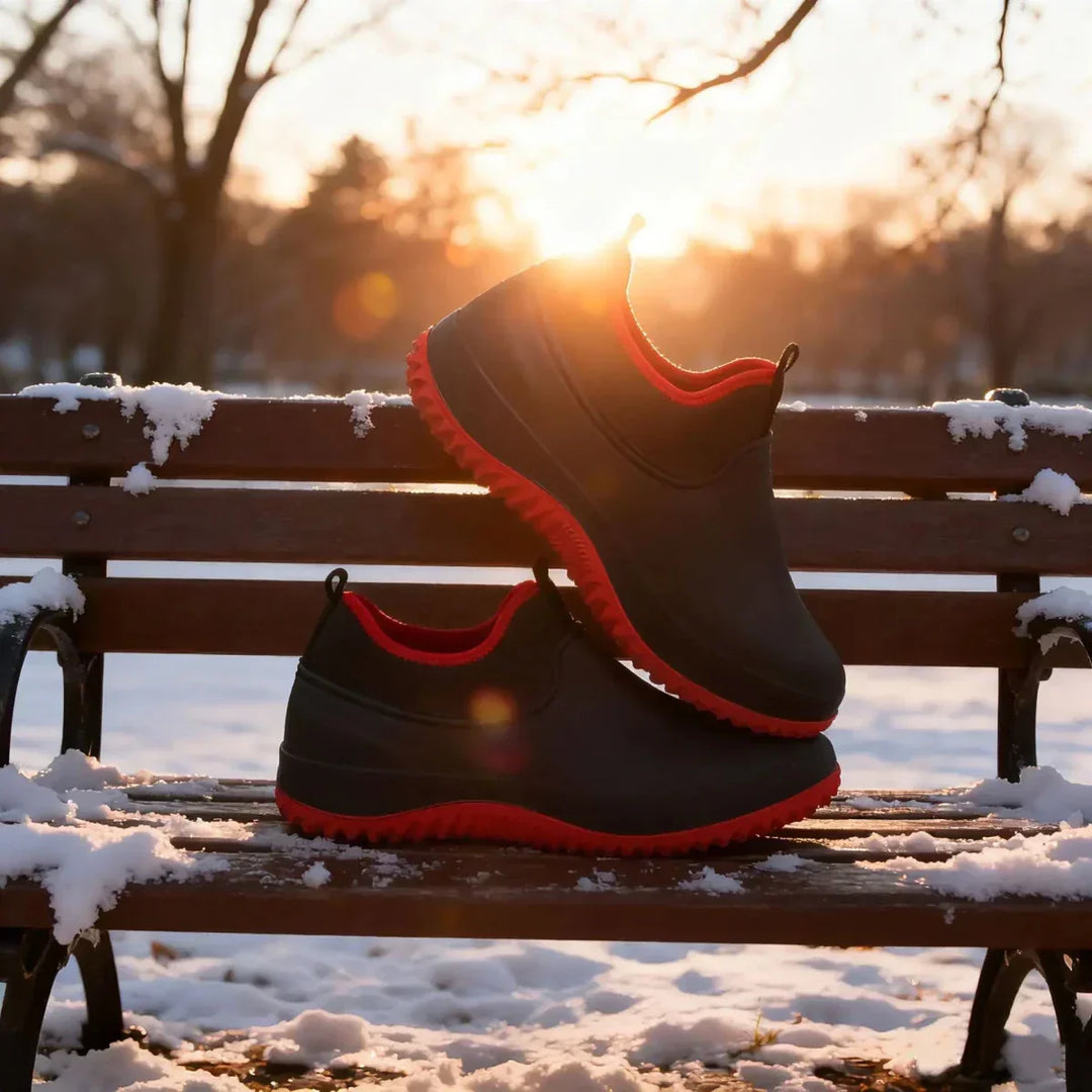 Unisex waterproof gardening shoes, slip-resistant & comfortable for all-day outdoor foot protection.
