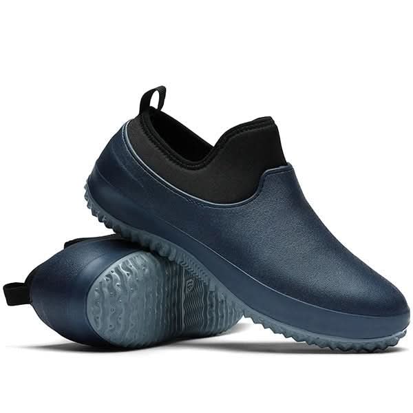 Unisex waterproof industrial work shoes, slip-resistant and comfortable for kitchens & demanding environments.