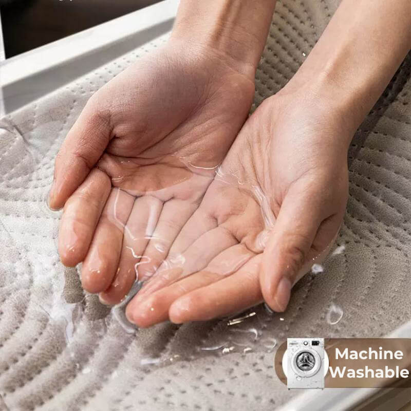 Machine washable sofa protector being removed from a couch, easy to clean, waterproof