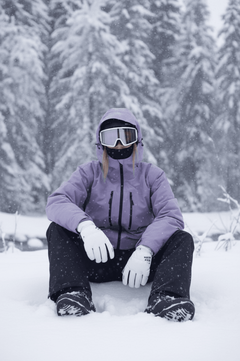 Durable unisex winter jacket. Weather-resistant shell for skiing, snowboarding, & cold weather active wear.
