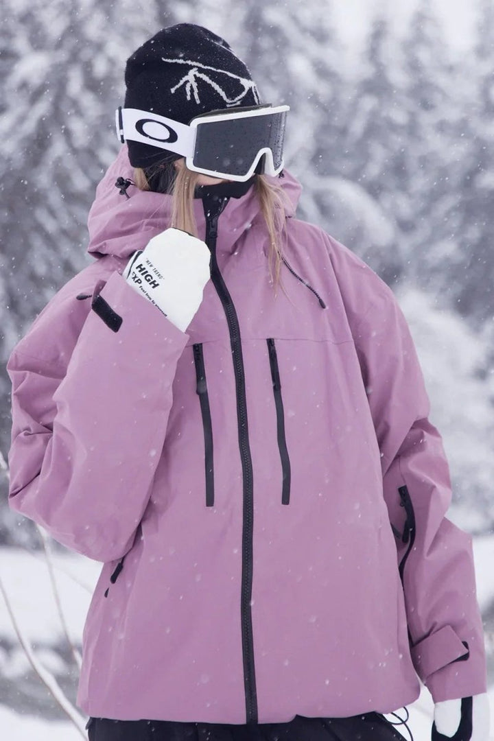 High-performance unisex ski shell jacket. Snow proof & windproof for snowboarding, cold weather & active wear.