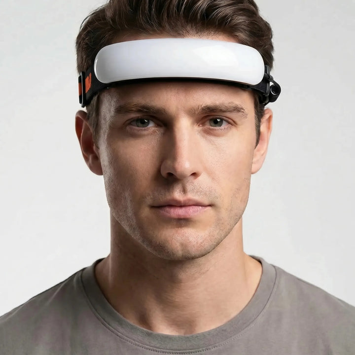 Powerful rechargeable COB headlamp with wide beam for hands-free outdoor adventures, camping, and emergencies.