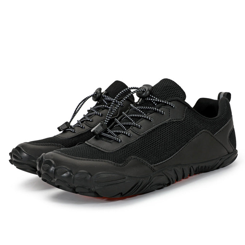 Unisex wide toe box orthopedic hiking shoes, natural comfort for trails & outdoor adventure.