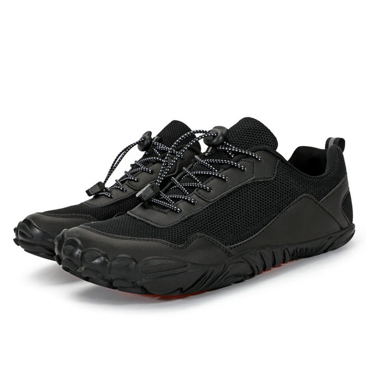 Unisex wide toe box orthopedic hiking shoes, natural comfort for trails & outdoor adventure.