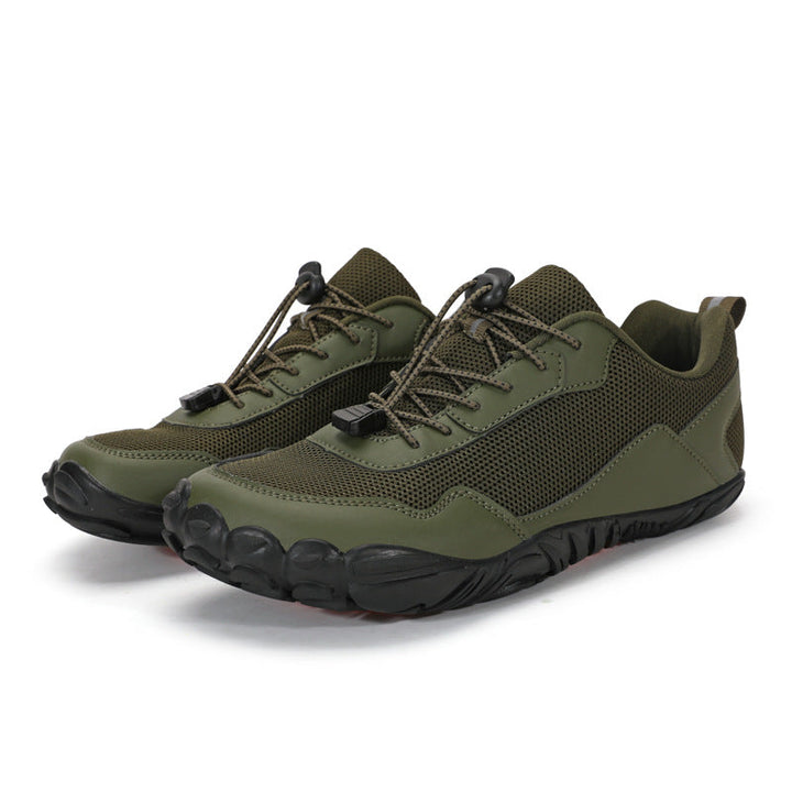 Comfortable wide toe box walking shoes, orthopedic design perfect for long natural walks.